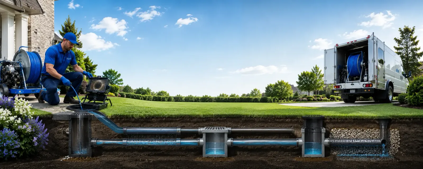 Outdoor drain cleaning information for Brooktondale, NY